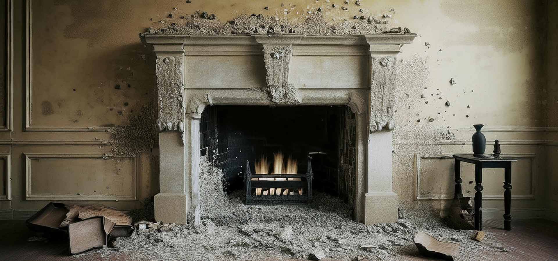 broken fireplace repair service cost